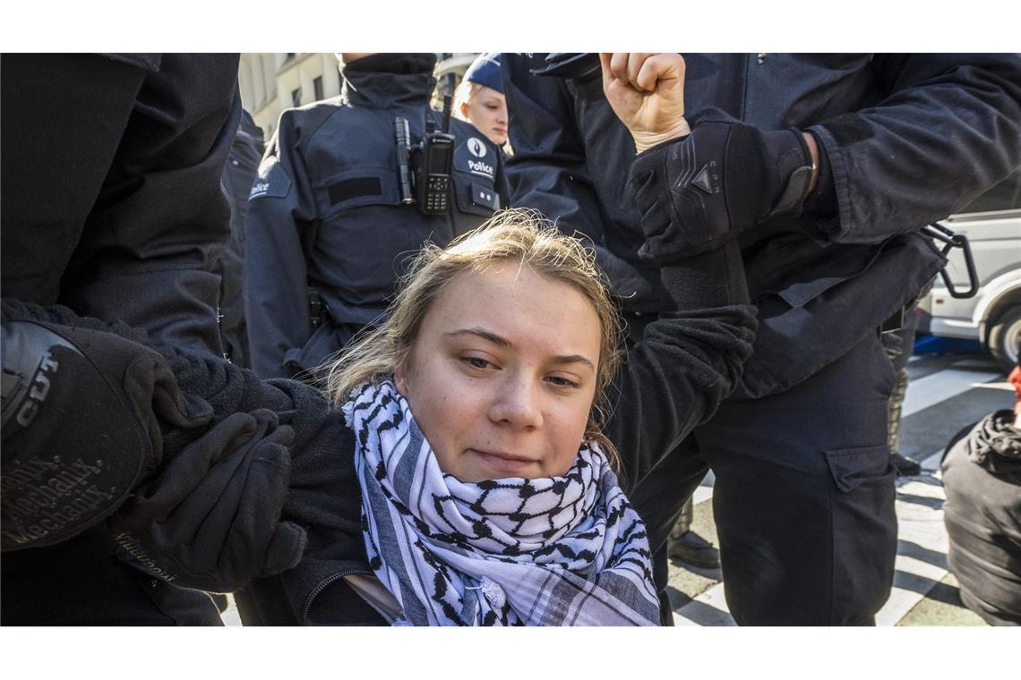 Greta Thunberg wurde festgenommen.