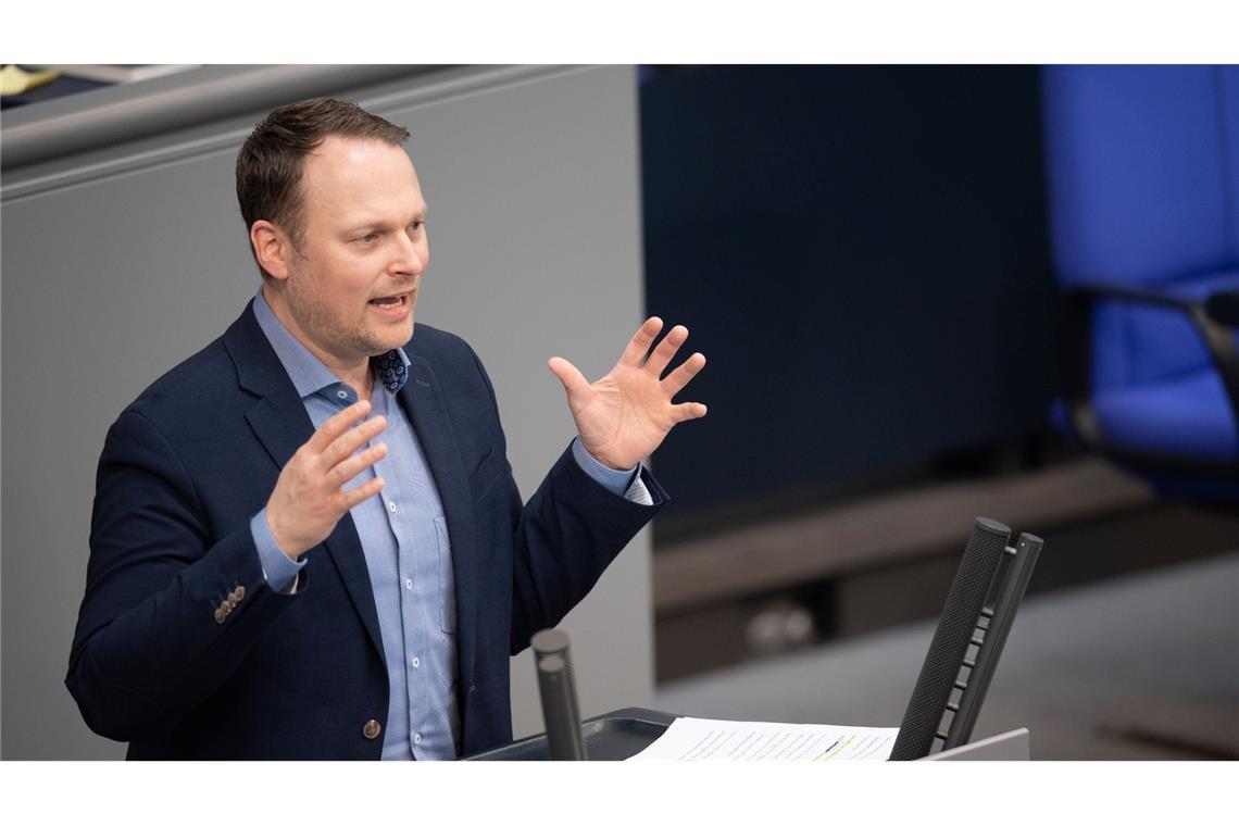 Grünenpolitiker Kai Gehring im Bundestag.