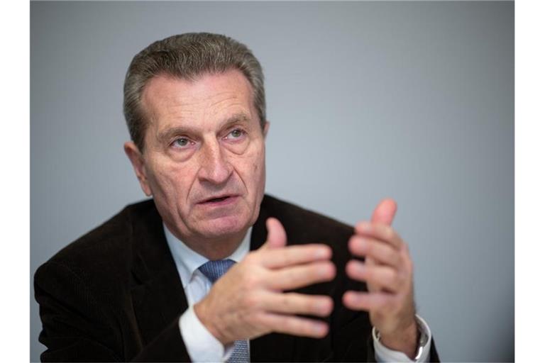 Günther Oettinger (CDU), ehemaliger EU-Kommissar und ehemaliger Ministerpräsident des Landes Baden-Württemberg. Foto: Sebastian Gollnow/dpa/Archivbild