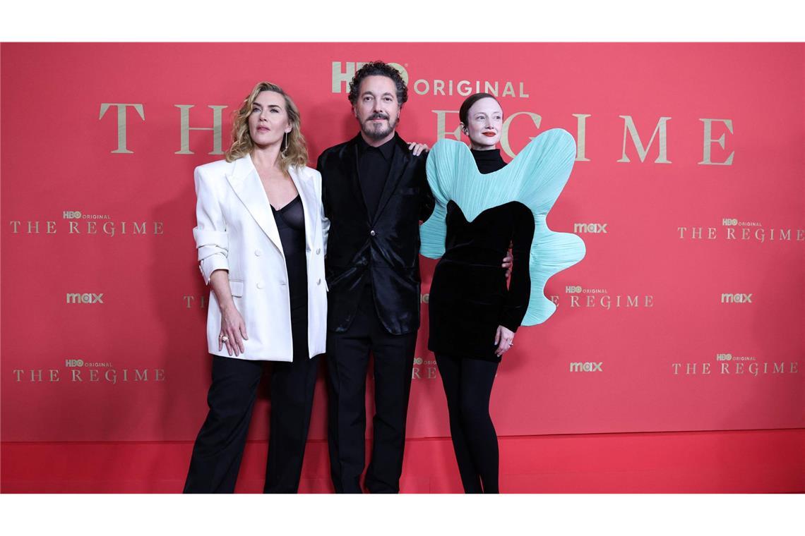 Guillaume Gallienne mit Kate Winslet (links) und Andrea Riseborough (rechts).