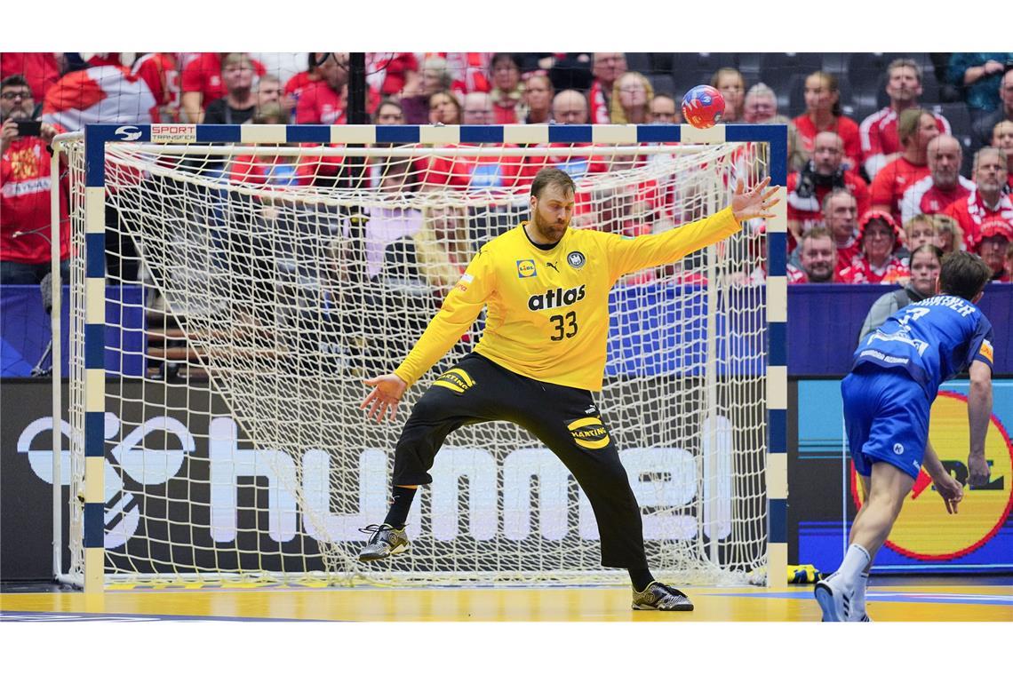 Handball: WM, Italien - Deutschland: Deutschlands Torhüter Andreas Wolff in Aktion.