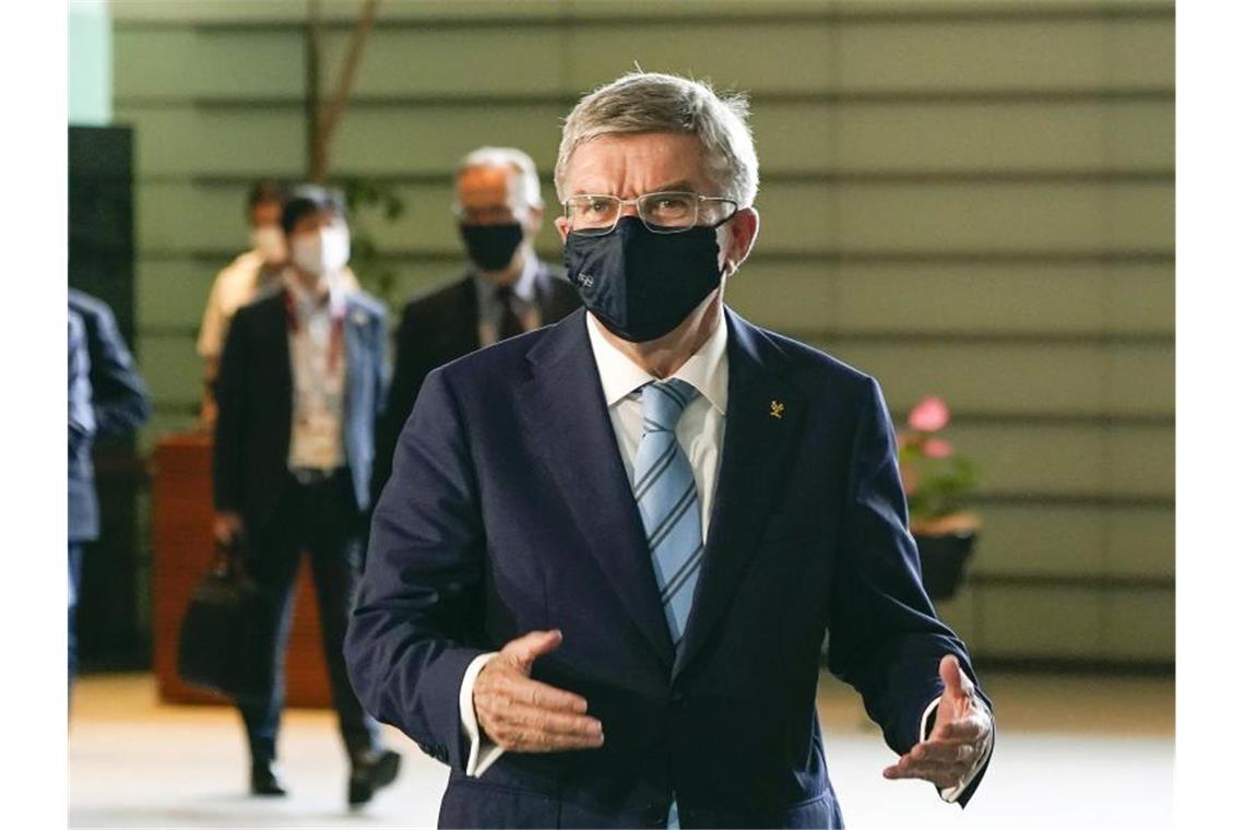 IOC-Chef Bach: Olympia-Absage „war nie wirklich eine Option“ Hat eine Absage der Olympischen Spiele in Tokio nie wirklich in Betracht gezogen: IOC-Chef Thomas Bach. Foto: Kimimasa Mayama/Pool European Pressphoto Agency/AP/dpa