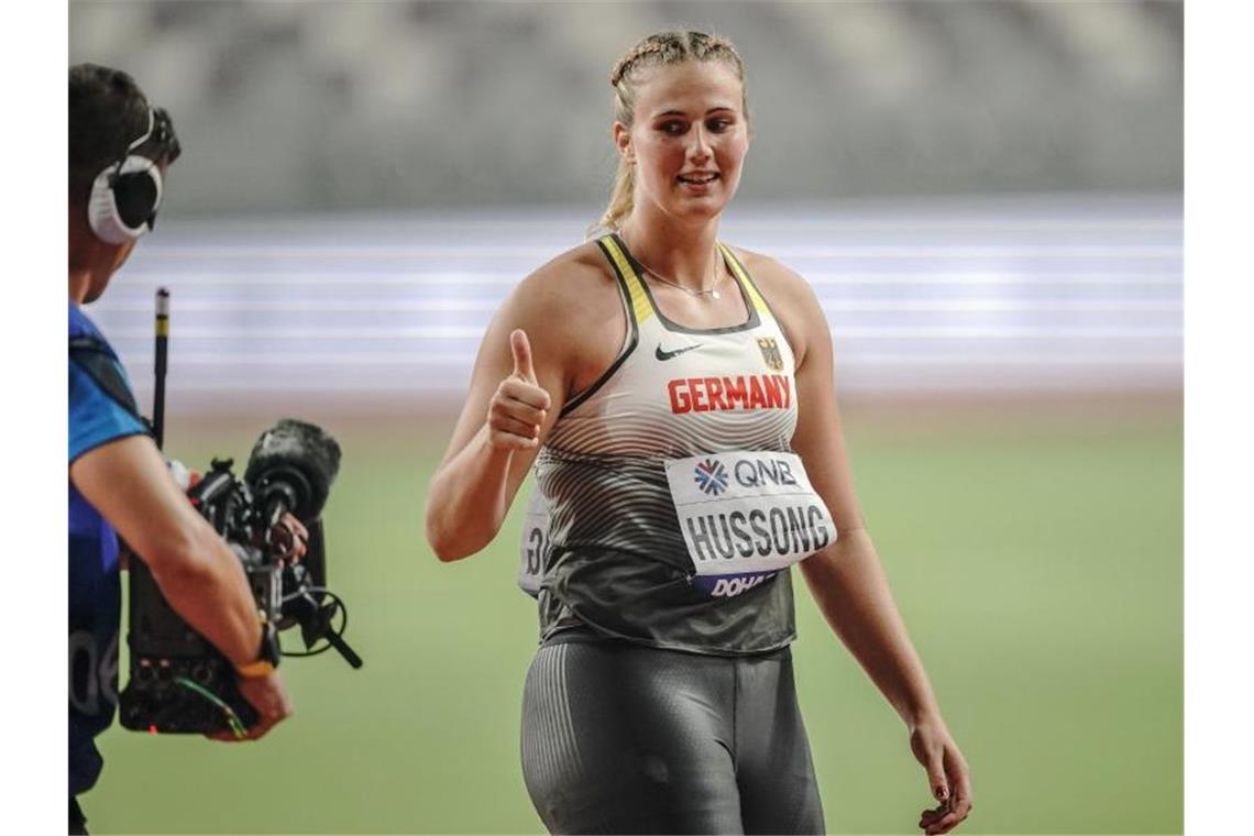 Hindernisläuferin Krause holt WM-Bronze und Rekord Hat sich ohne Probleme für das Finale qualifiziert: Speerwerferin Christin Hussong. Foto: Michael Kappeler