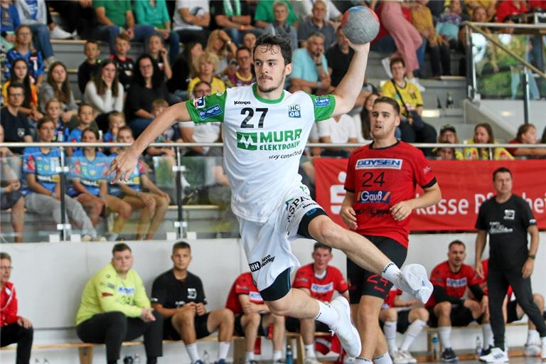 HCOB-Handballer Axel Goller gehörte beim Turnier in Altensteig mit 31 Treffern zu den erfolgreichsten Torschützen. Foto: Alexander Hornauer