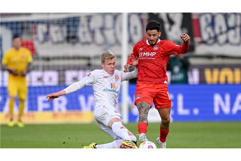 Heidenheim und Mainz lieferten sich im letzten Spiel des 32. Spieltags eine umkämpfte Partie.