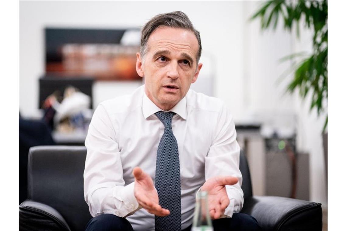 Maas befürwortet Drohnen-Bewaffnung, aber auch Debatte Heiko Maas (SPD) spricht sich für die Bewaffnung von Bundeswehr-Drohnen aus. Foto: Kay Nietfeld/dpa/Archivbild