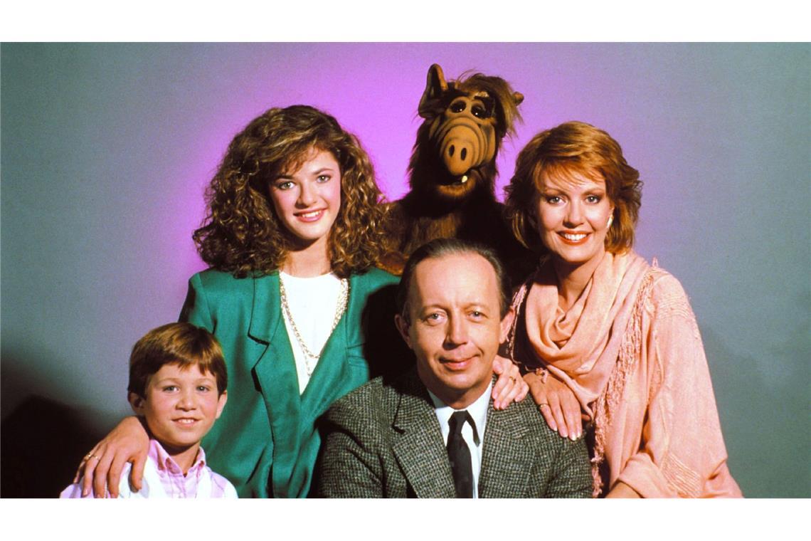 Heile TV-Welt: Die Hauptdarsteller der Serie "Alf". Benji Gregory (l.) spielte Sohn Brian Tanner. (Archivfoto)