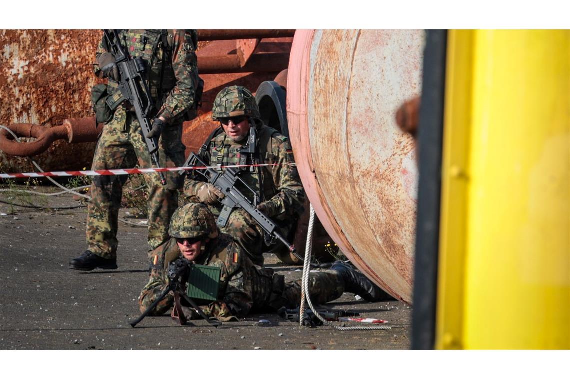 Heimatschützer bei der Bundeswehr-Übung "Fishtown Guard 2024"