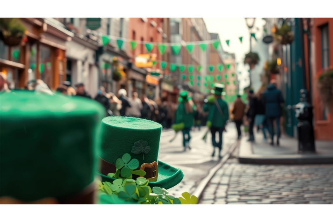 Heute feiern viele Menschen weltweit den St. Patrick's Day.