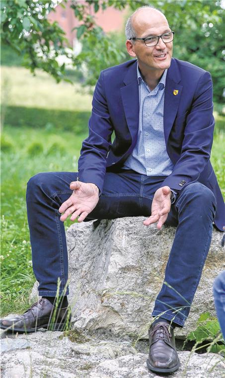 Ein Amt mit Wohlfühlfaktor „Hier bin ich einfach zu Hause“, sagt Bernhard Bühler über Oppenweiler. Foto: A. Becher