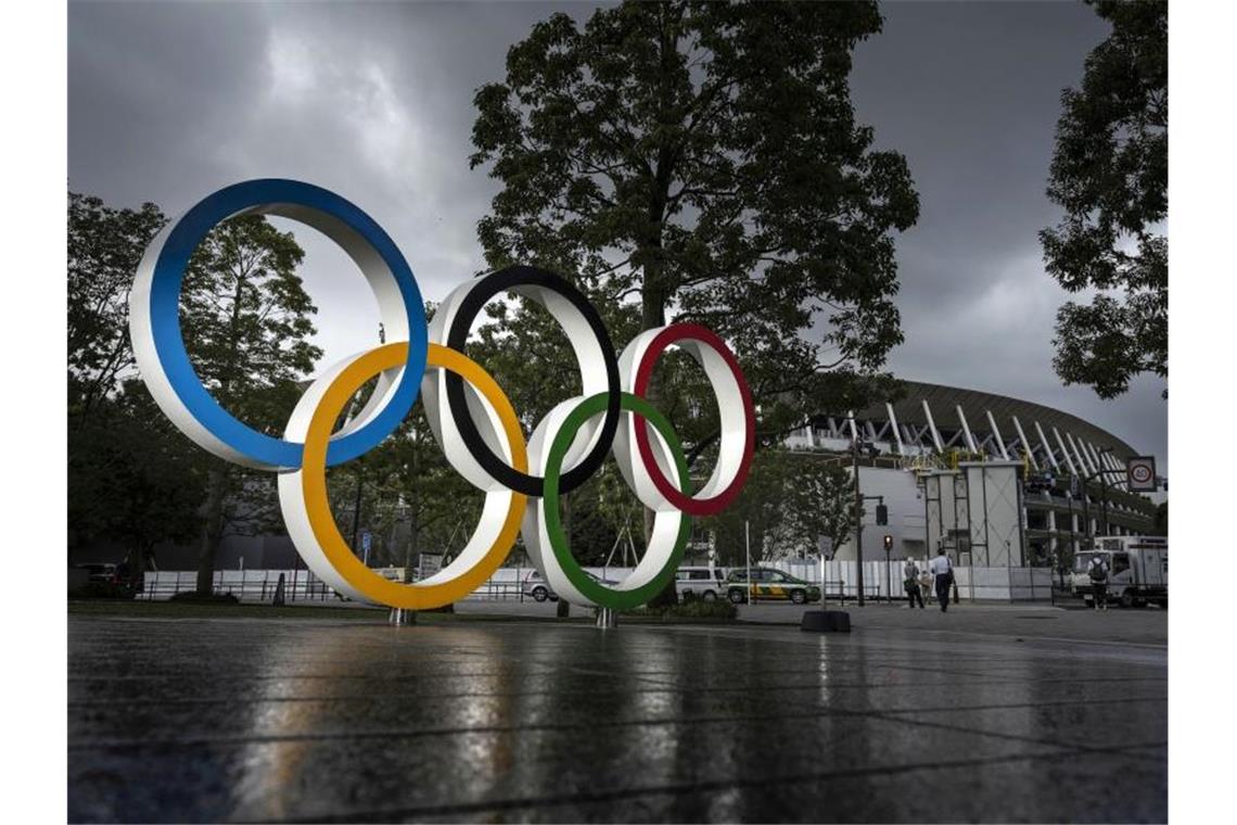 Japans Regierung wohl gegen ausländische Olympia-Zuschauer Hinter den Sommerspielen in Tokio stehen noch viele Fragezeichen. Foto: ---/kyodo/dpa