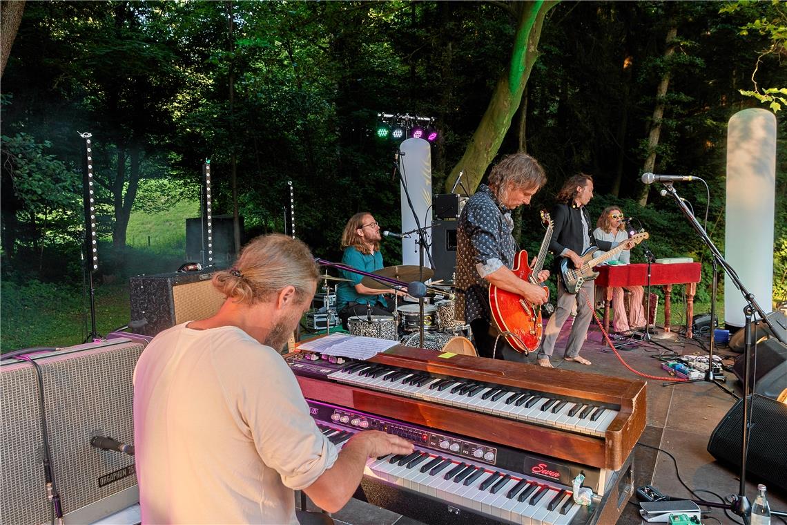 Hinterwestermurr - Bädlegelände beim Konzert der  Magical Mystery Band.