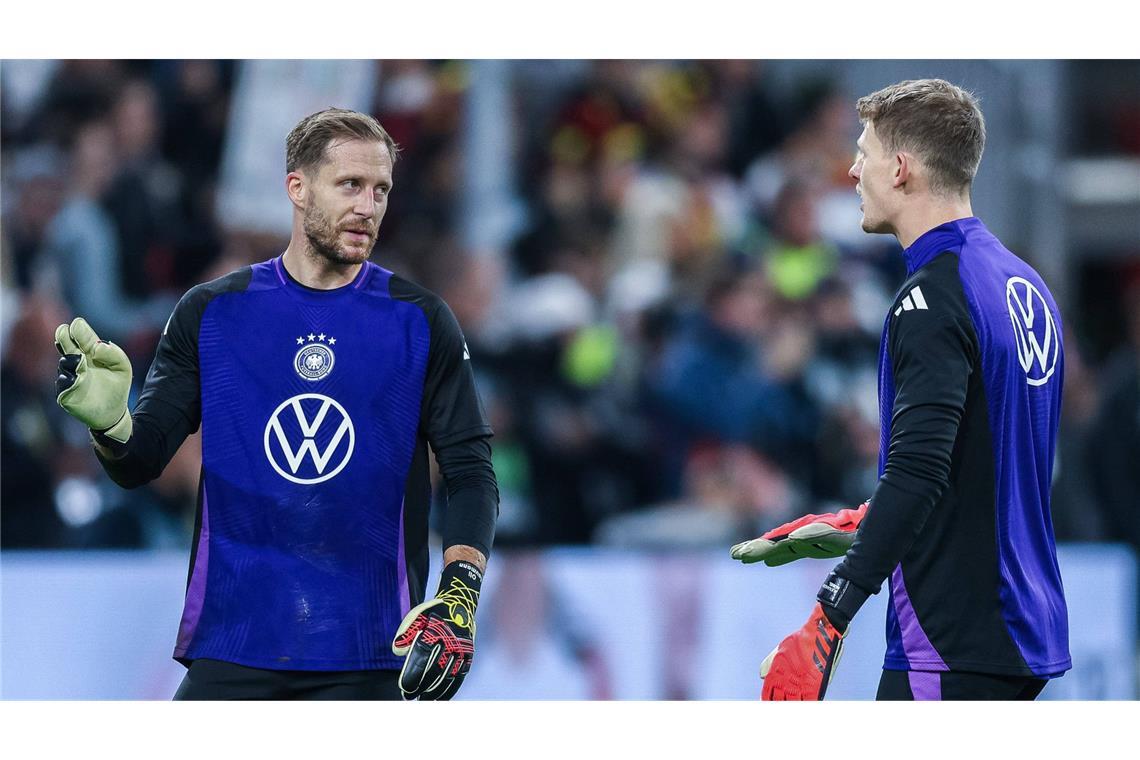 Hoffenheim-Keeper Oliver Baumann (links) und VfB-Torhüter Alexander Nübel