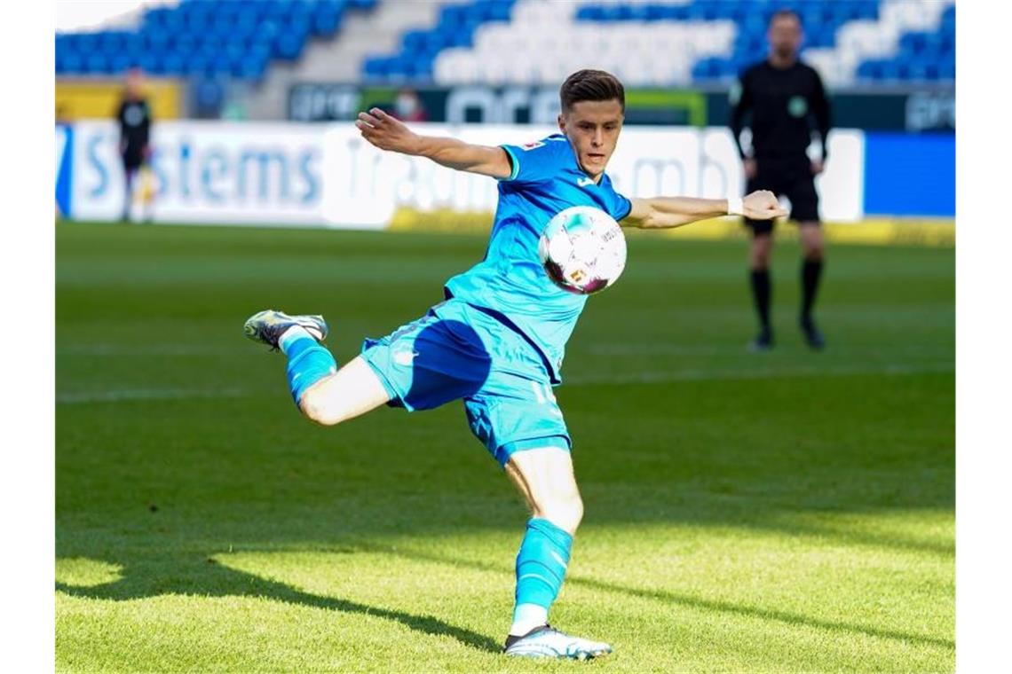 Hoffenheim bangt um Baumgartner: „Schuss Sorge“ vor Reisen Hoffenheims Mittelfeldspieler Christoph Baumgartner. Foto: Uwe Anspach/dpa/Archivbild