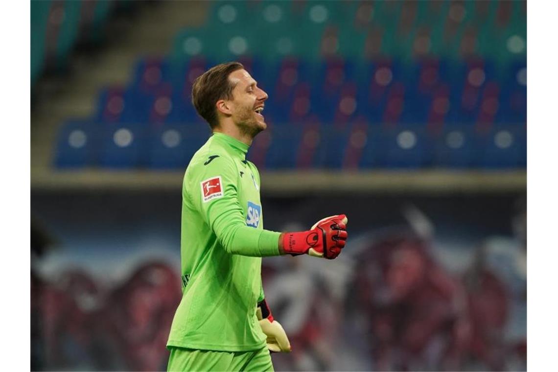 Hoffenheims Torhüter Baumann fehlt in verbleibenden Spielen Hoffenheims Torwart Oliver Baumann. Foto: Michael Sohn/AP-Pool/dpa/Archivbild
