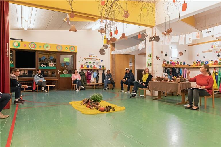 Im Rietenauer Kindergarten in Aspach hat bereits eine Informationsveranstaltung für die Eltern stattgefunden – mit Abstand und geöffneten Fenstern. Foto: J. Fiedler