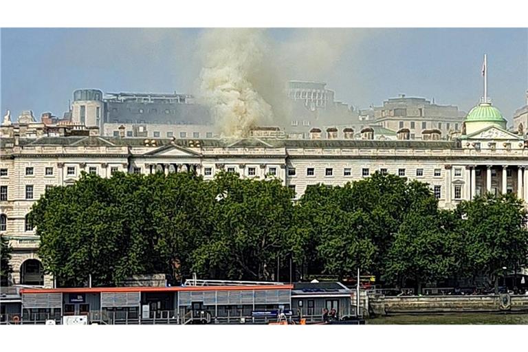 Im Somerset House ist ein Brand ausgebrochen.