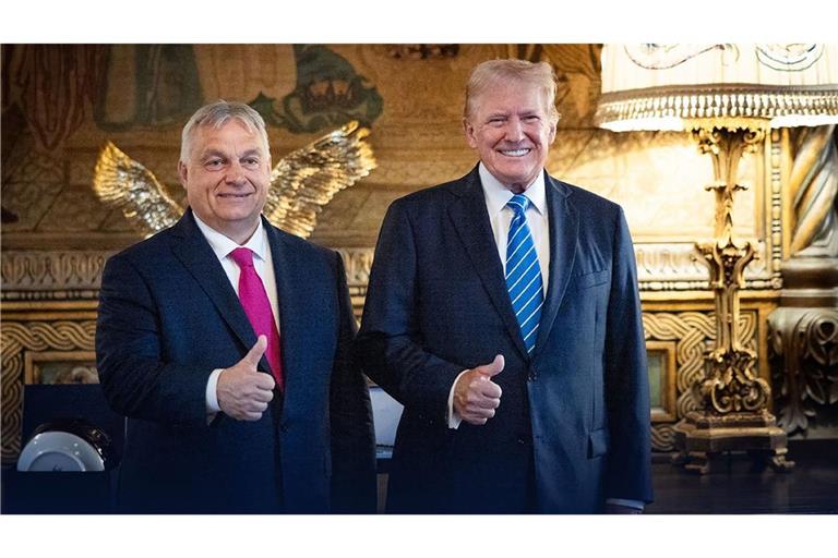 Im Sommer 2024 hatte Viktor Orban (links) Donald Trump in Florida besucht. (Archivbild)