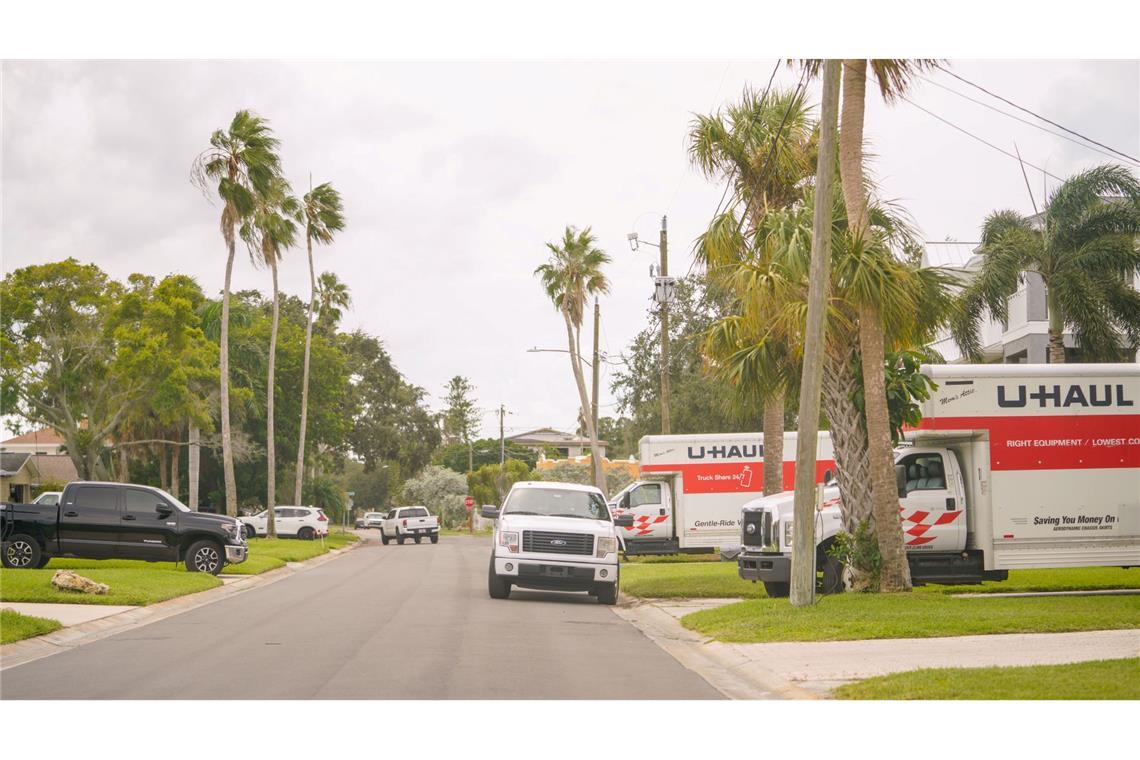 Im US-Bundesstaat Florida bereiteten sich die Menschen bereits auf die Ankunft des Hurrikans Helene vor.