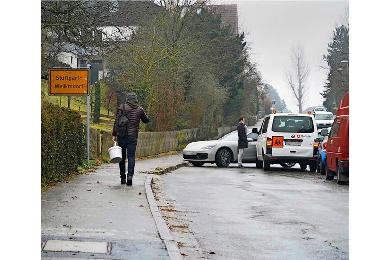 Im Weilimdorf kollidierte ein Transporter . . .