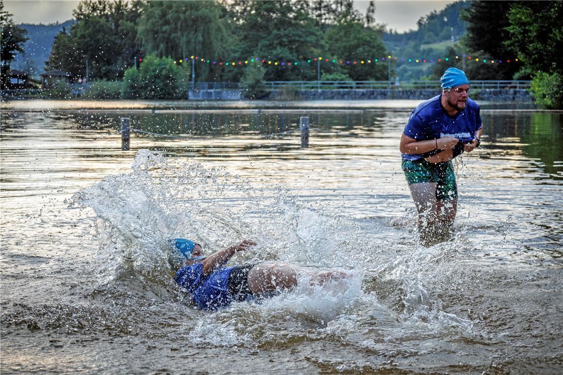 Impressionen vom Waldsee-Triathlon 2024 in Fornsbach.