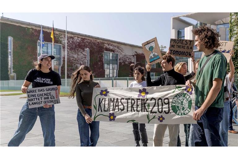 In Berlin ruft Fridays for Future heute zum Klimaprotest vor dem Kanzleramt auf. (Archivbild)