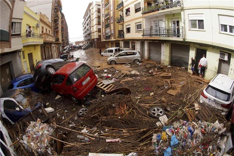 In der Region Valencia hat das Unwetter schwer gewütet.