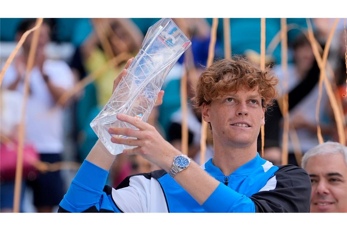 In der Weltrangliste steht Sinner als erster Tennis-Profi aus Italien auf Rang zwei.