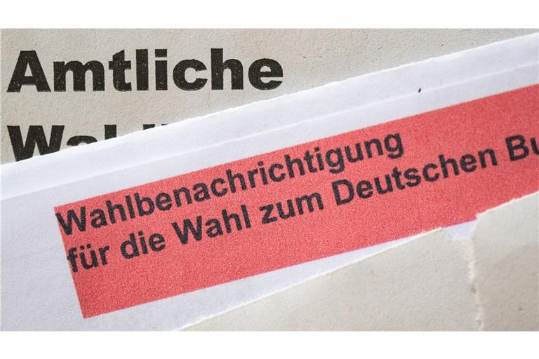 In einer Gemeinde im Saarland war in der Wahlbenachrichtigung das falsche Datum angegeben.