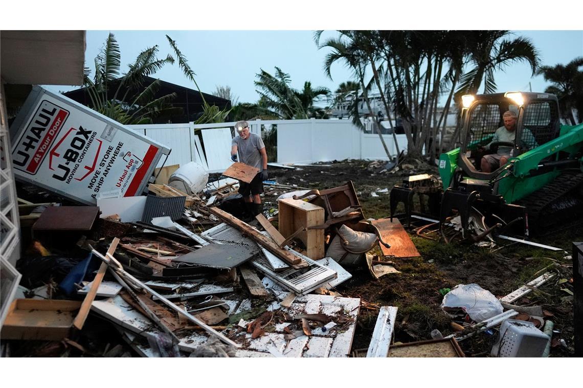 In Florida gehen die Aufräumarbeiten weiter.