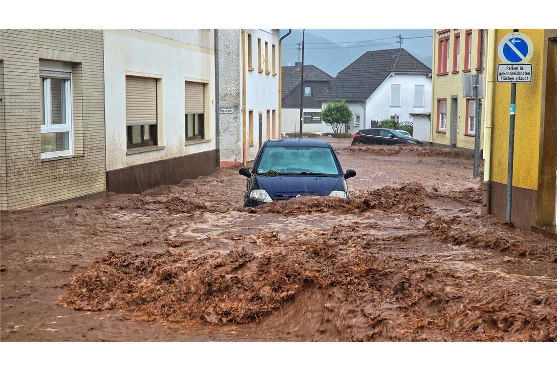 In Kirn ist es zu Überflutungen und Erdrutschen gekommen.