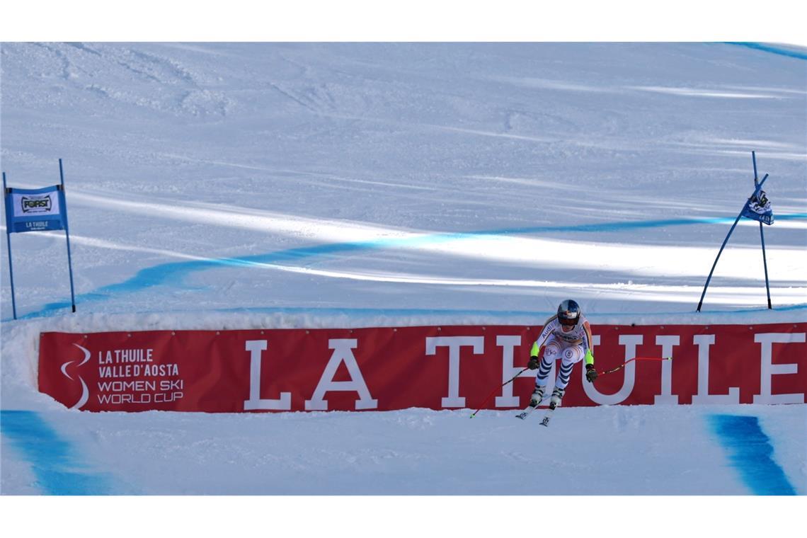 In La Thuile fand am Donnerstag das erste von zwei Super-G-Rennen in dieser Woche statt.