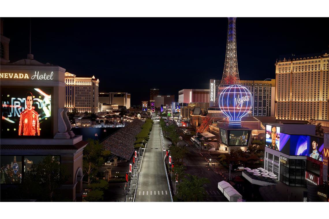 In Las Vegas wird nachts gefahren, was dem Rennen eine besondere Atmosphäre gibt.