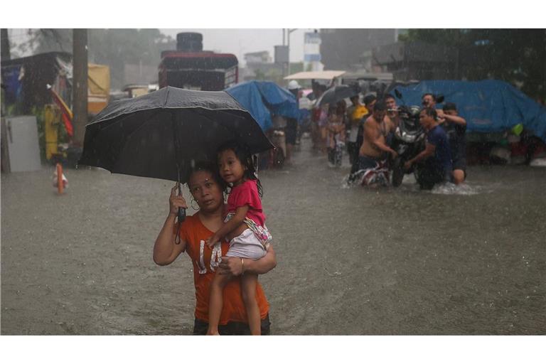 In Manila standen die Wassermassen teilweise meterhoch.