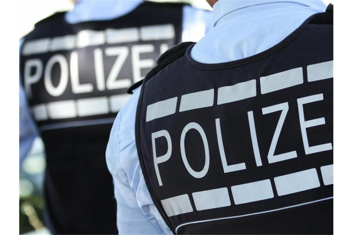 Millionen-Steuerschaden: Räume in ganz Europa durchsucht In Polizei-Westen gekleidete Polizisten. Foto: Silas Stein/dpa/Symbolbild