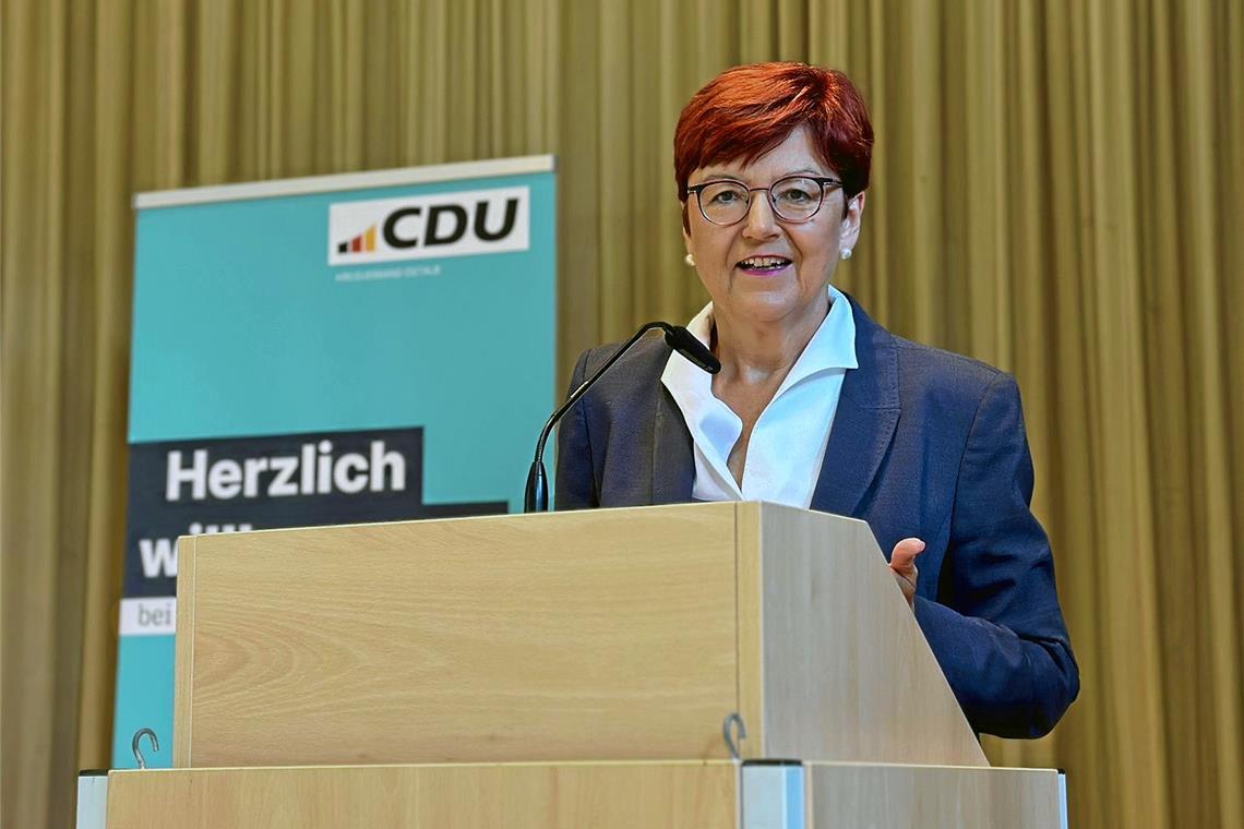 Inge Gräßle wurde mit 99 Prozent der Stimmen nominiert. Foto: privat