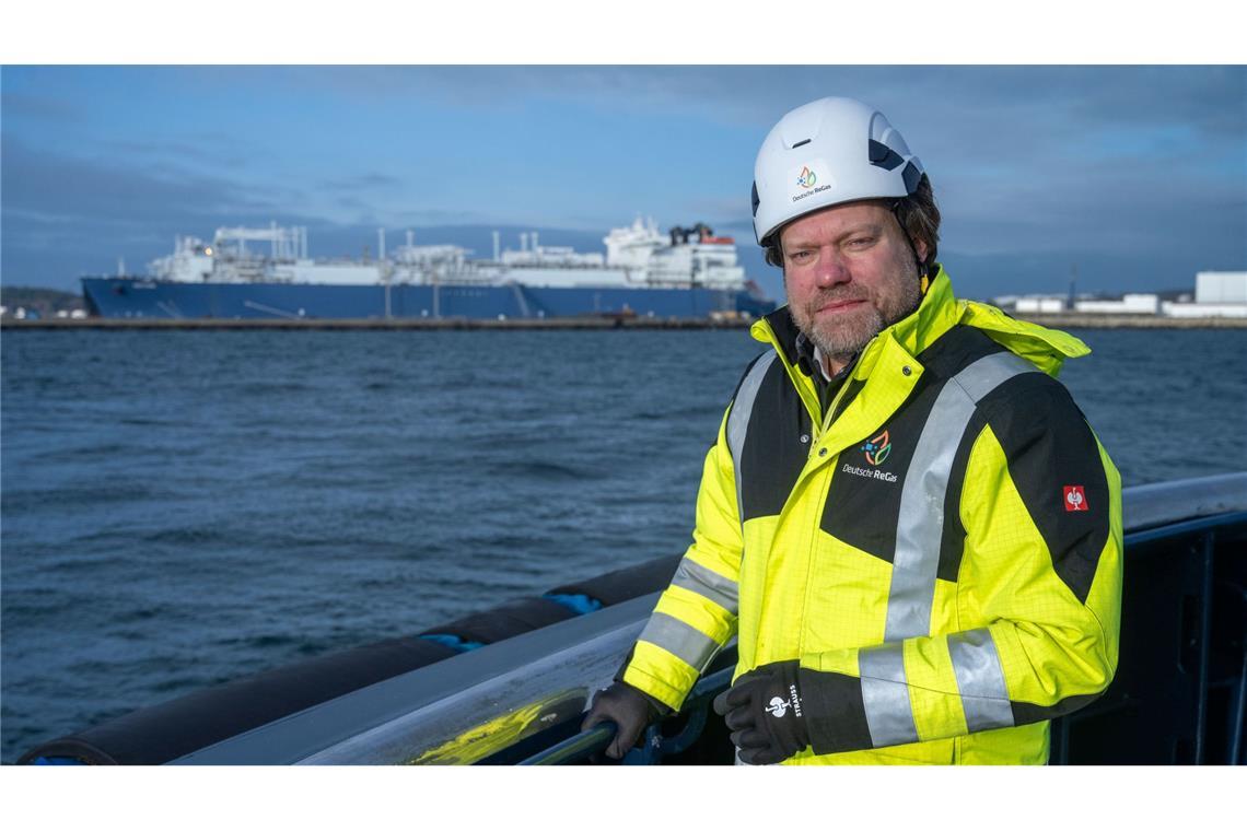 Ingo Wagner, geschäftsführender Gesellschafter der Deutschen Regas, die das Ostsee-Terminal betreibt, kritisiert die Preispolitik der staatlichen Betreibergesellschaft der Nordsee-Terminals.