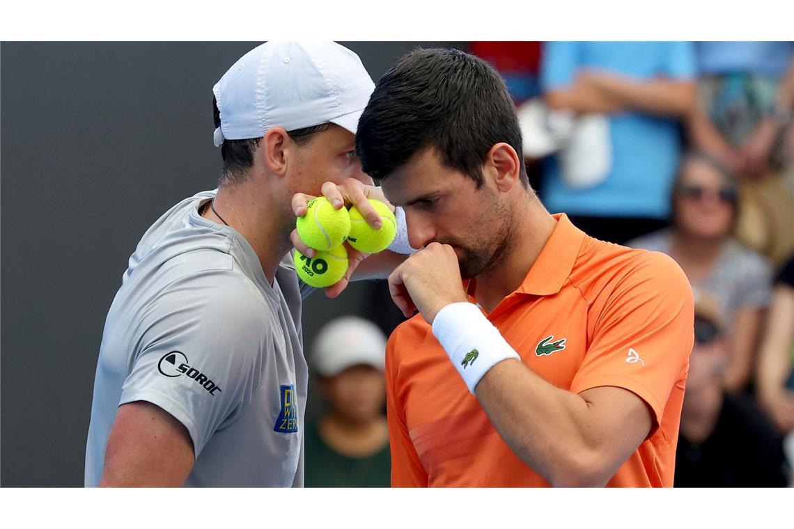 Initiierten gemeinsam die Spielergewerkschaft PTPA: Vasek Pospisil (l) und Novak Djokovic.