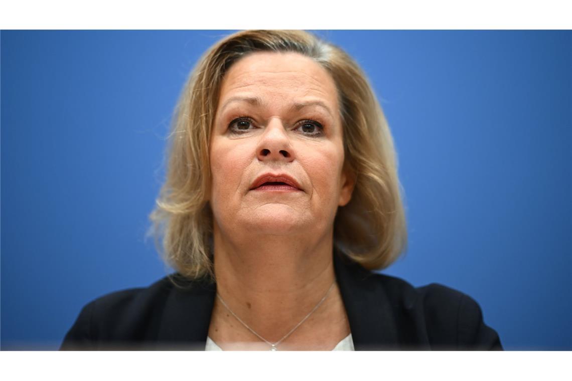 Innenministerin Nancy Faeser (SPD).