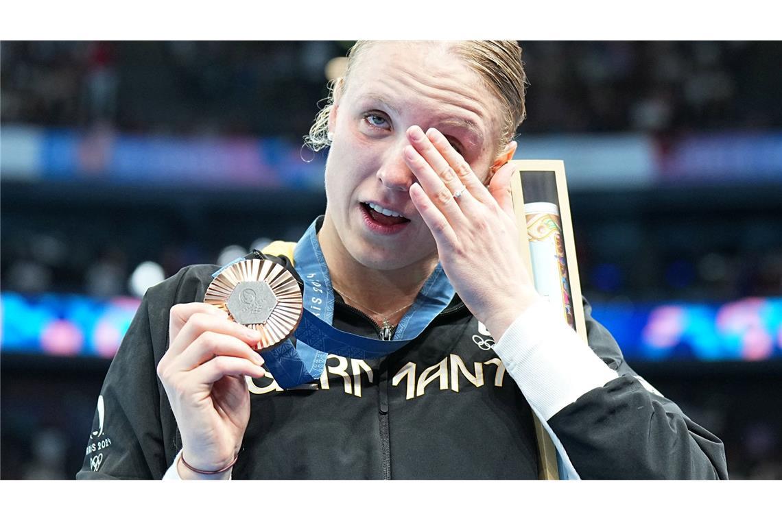 Isabel Gose weint Freudentränen über Olympia-Bronze.