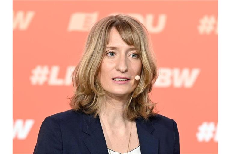 Isabell Huber, die Generalsekretärin der CDU in Baden-Württemberg. Foto: Bernd Weißbrod/dpa/Archivbild