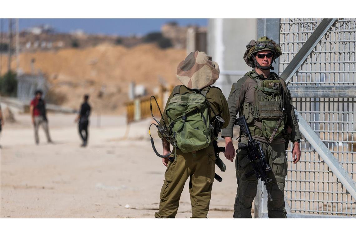 Israelische Soldaten an der Grenze zum Gazastreifen (Archivbild).