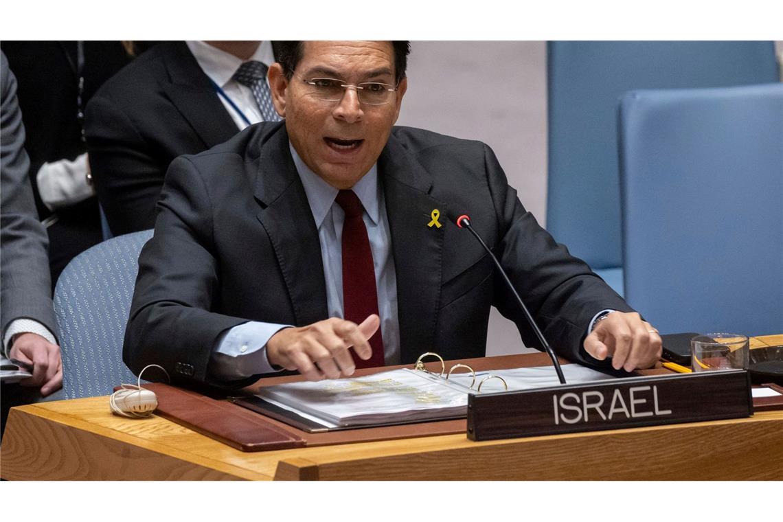 Israels UN-Botschafter Danon warnt die Huthi-Miliz mit scharfen Worten. (Archivbild)