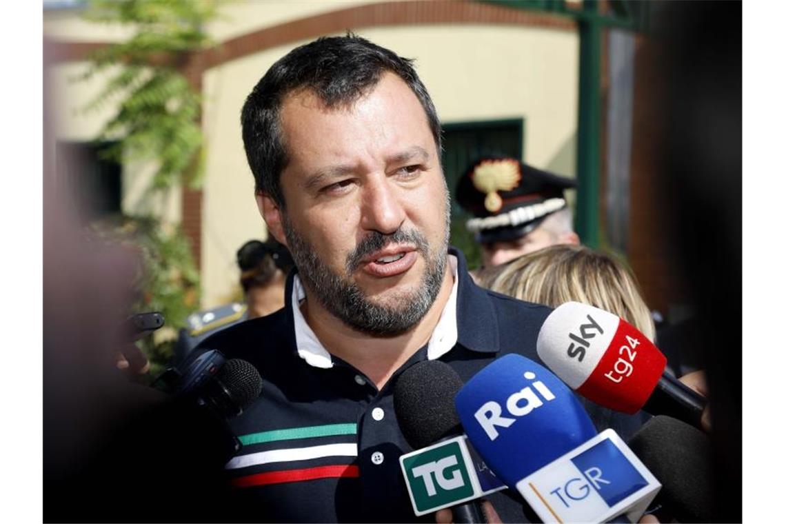 Trotz Bootsdrama: Italien lässt Migranten auf Schiff Italiens Innnenminister Matteo Salvini ist für seine rigorose Anti-Migrations-Politik bekannt. Foto: Mourad Balti Touati/LaPresse/&ZUMA Press