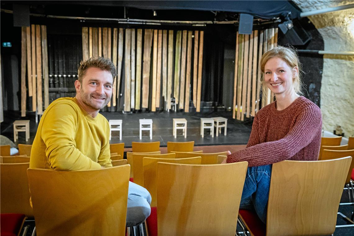 Jakob Dambacher-Walesch und Juliane Putzmann freuen sich auf die Zusammenarbeit. Foto: Alexander Becher 