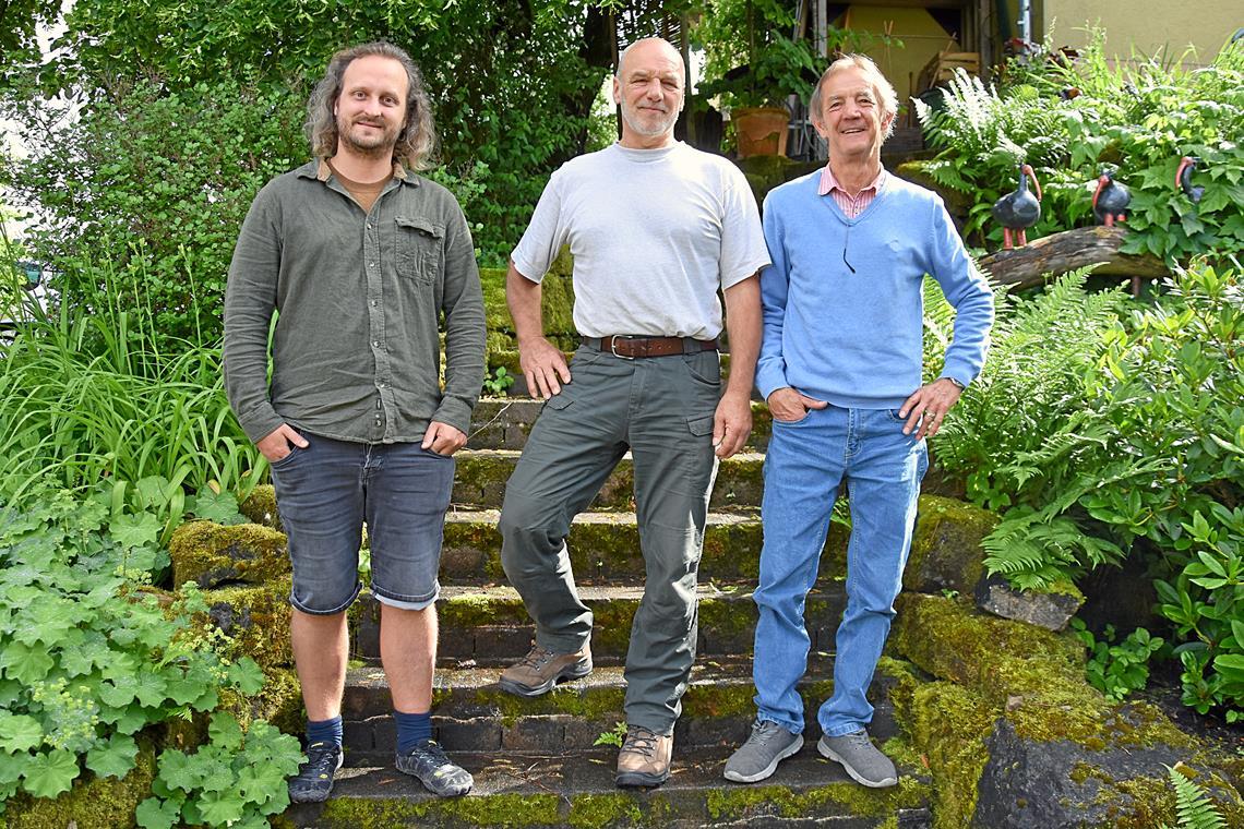 Jan Hutzenlaub, Thomas Obermüller und Toni Trautwein (von links) möchten an die Verdienste und Erfolge der LWB erinnern. Der Vierte der Gesprächsrunde, Jacky Ehring, wollte lieber nicht mit aufs Foto. Foto: Tobias Sellmaier 