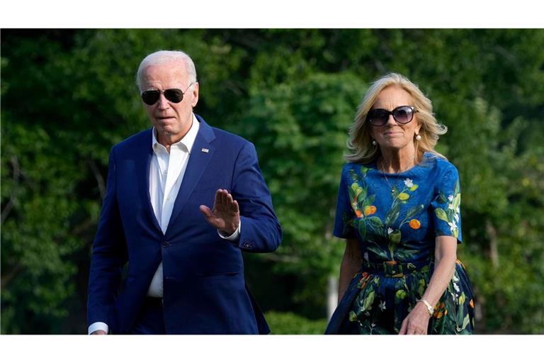 Jill Biden reagierte mit Herzchen auf der Plattform X. (Archivbild)