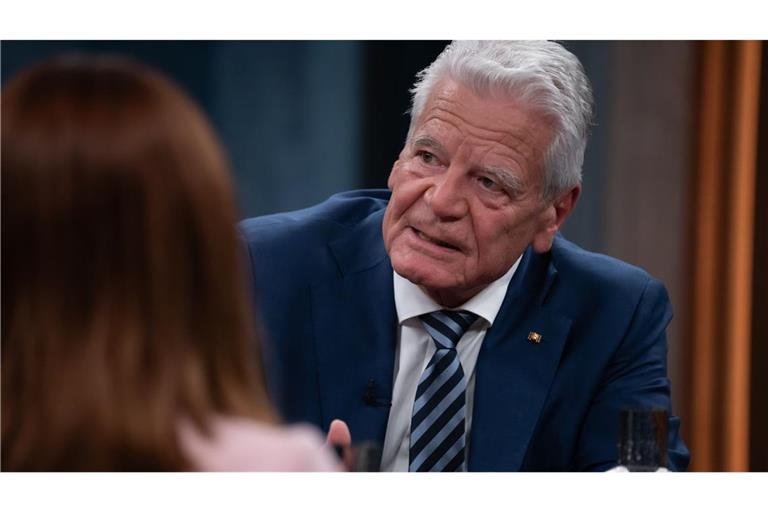 Joachim Gauck bei Caren Miosga: „Wir müssen Formen finden, diese Demokratie zu verteidigen.“