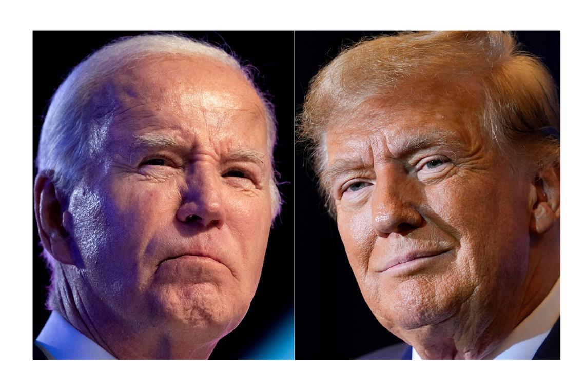 Joe Biden (l) und Donald Trump treten zur US-Präsidentschaftswahl an.