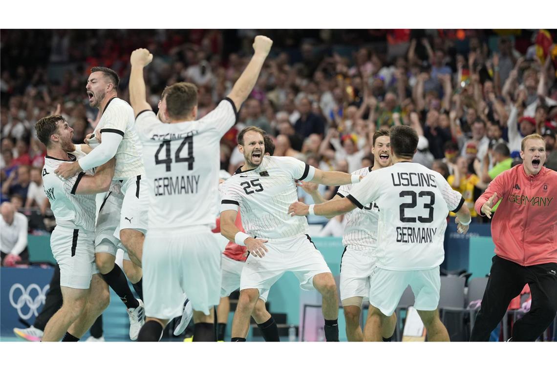 Jubel bei den deutschen Handballern